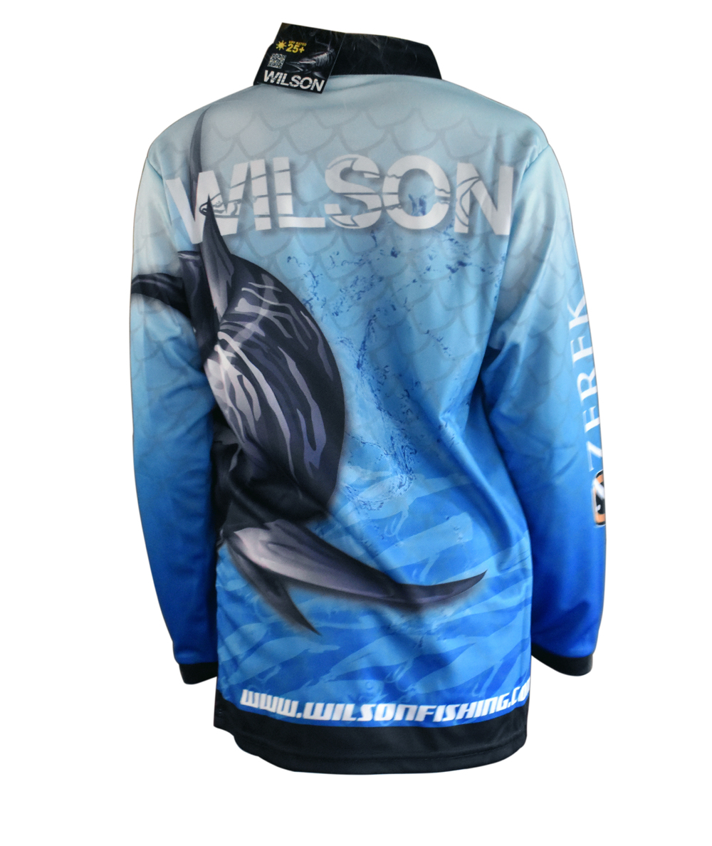 Wilson Kids Long Sleeve Fishing Shirt - Coral